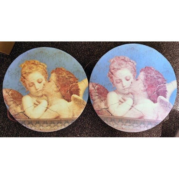 Two round Vintage Tri-Coastal Design boxes - Picture 1 of 8